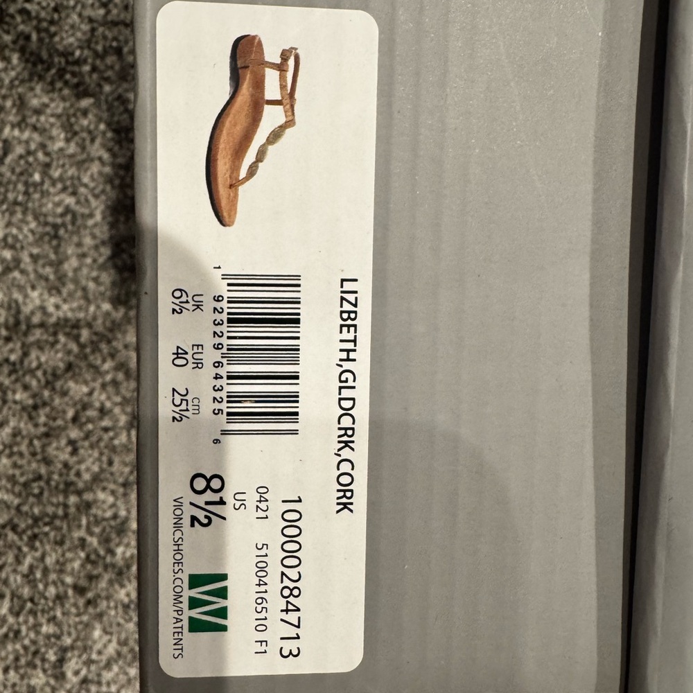 New in box VIONIC Lizbeth T-strap orthotic sandal size 8.5 - Picture 6 of 7
